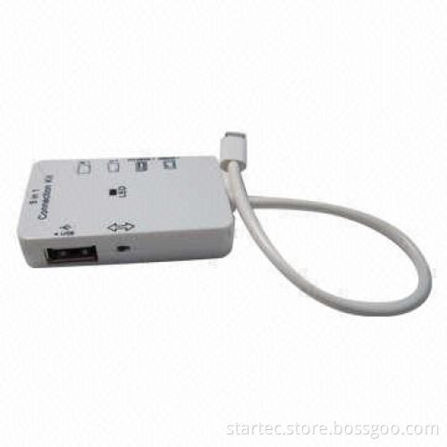 Camera Connection Kit/Card Reader for iPad Mini, 5-in-1 with One USB Port